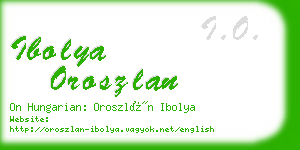 ibolya oroszlan business card